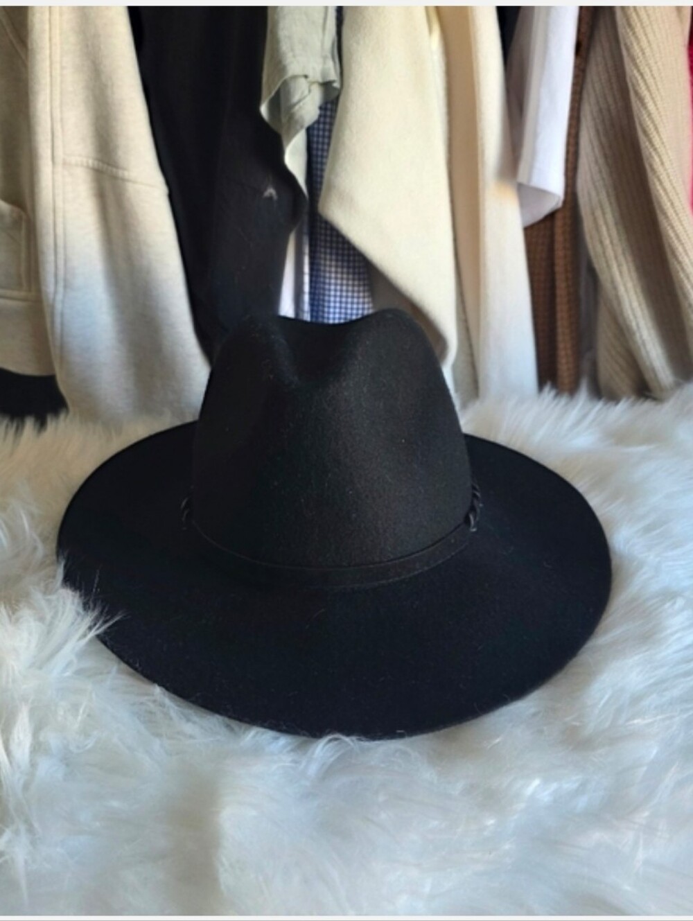 Ecote Elegant Black Fedora Hat